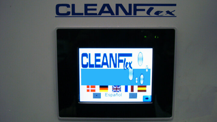 CleanFlex, automatic washing machine  display and touchscreen 