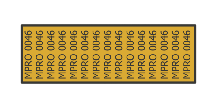 Numbersign label for stereos / Printing Plates 
