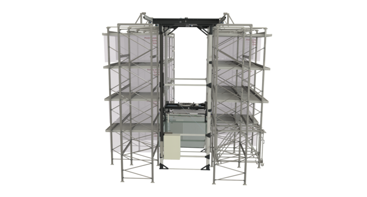 Full-automatic double rack storage solution for printing plates 