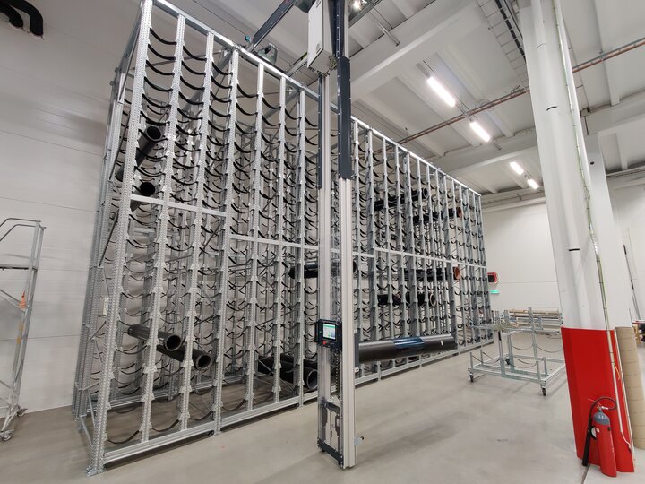 bcm flexible packaging storage solution at one of bcm customers 