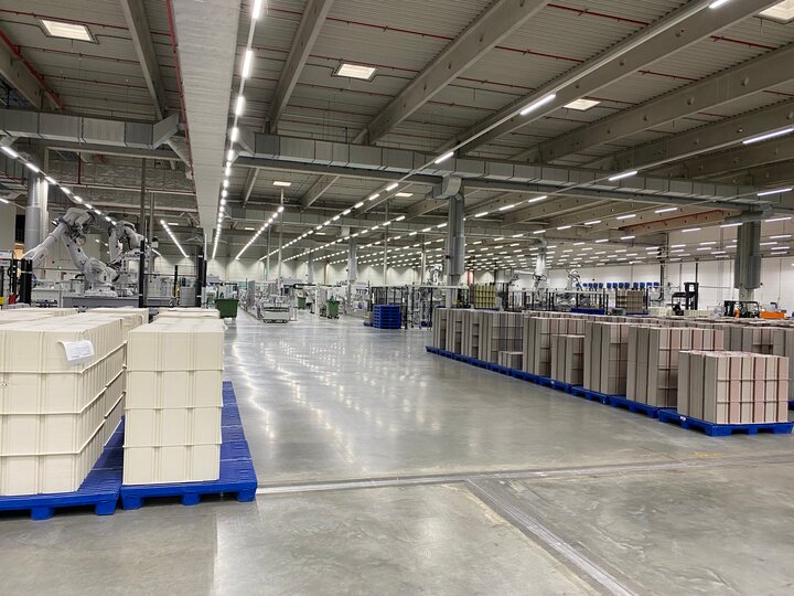 Folding carton factory at one of bcm customers 