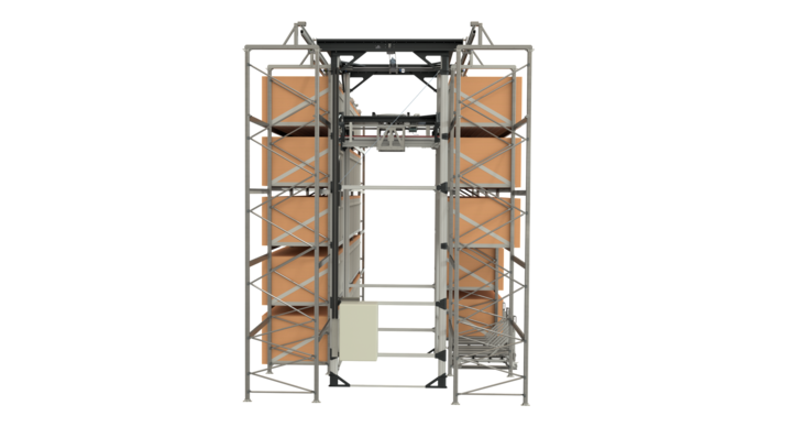 full-automatic double rack storage solution for flatbed dies 