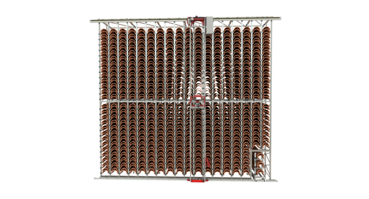 semi-automatic single rack storage solution for rotary dies  