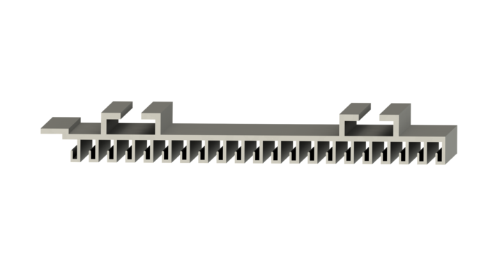 bcm designed profile for 21 printing plates / flexo stereos - the profile is made of aluminum 