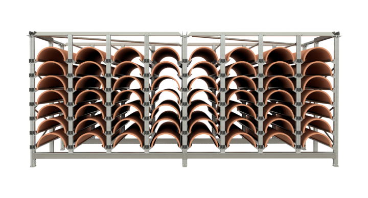 Manual rotary die storage, horizontal 