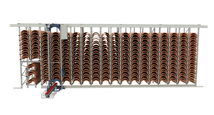 manual single rack storage for rotary dies 