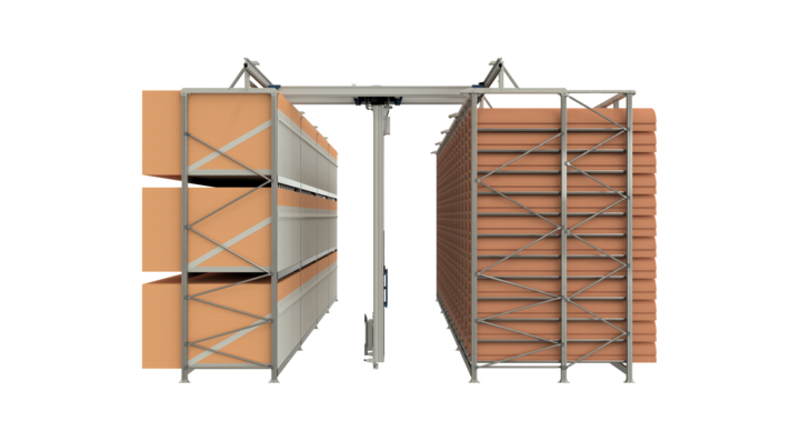 manual double rack storage for flatbed dies and rotary dies 