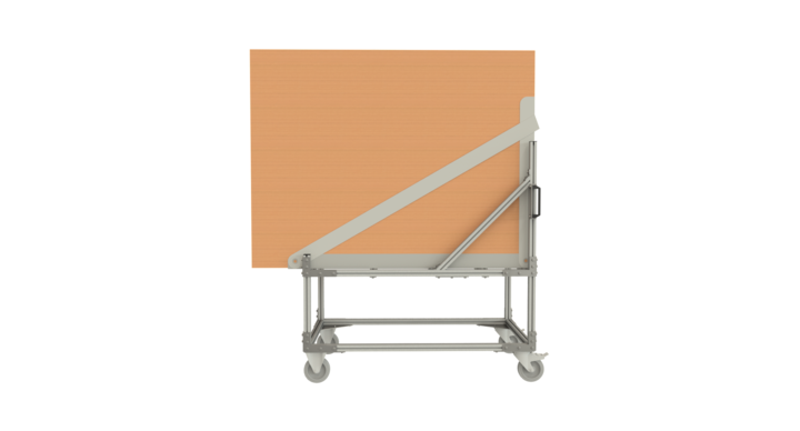 flatbed die trolley with platform 