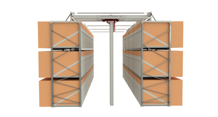 semi-automatic double rack storage solution for flatbed dies 