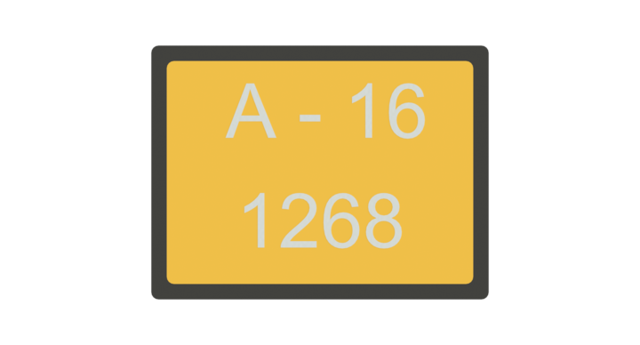 Numbersign label for rotary dies 